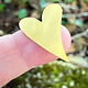 MSBR42624 = BRASS SHAPE - HEART 1-7/16'' x 1''   24ga (Pkg of 6)