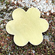 MSBR40724 = BRASS SHAPE - FLOWER 1-5/16'' 24ga (Pkg of 6)