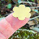 MSBR40624 = BRASS SHAPE - FLOWER 7/8''  24ga (Pkg of 6)