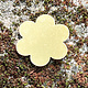 MSBR40624 = BRASS SHAPE - FLOWER 7/8''  24ga (Pkg of 6)
