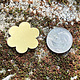 MSBR40624 = BRASS SHAPE - FLOWER 7/8''  24ga (Pkg of 6)