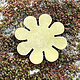 MSBR40524 = BRASS SHAPE - FLOWER 15/16''  24ga (Pkg of 6)