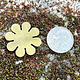 MSBR40524 = BRASS SHAPE - FLOWER 15/16''  24ga (Pkg of 6)