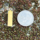 MSBR36624 = BRASS SHAPE - RECTANGLE with RINGS 11/16'' x 3/16''  24ga (Pkg of 6)