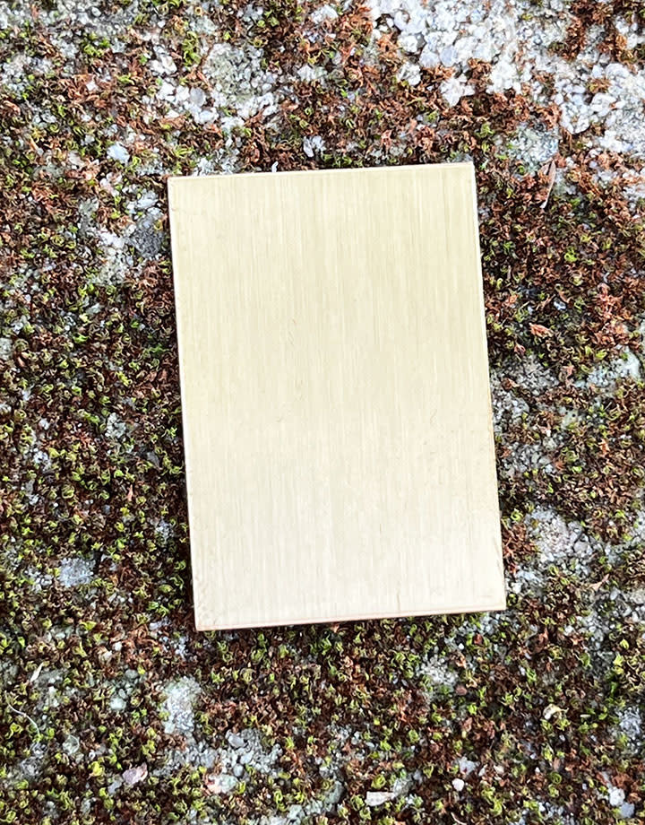 MSBR36324 = BRASS SHAPE - RECTANGLE 1 x 1-1/2"  (24ga) (Pkg of 8)