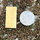 MSBR36024 = BRASS SHAPE - RECTANGLE 1/2" x  1"  (24ga) (Pkg of 6)