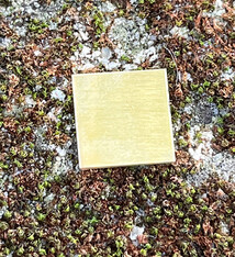 MSBR30024 = Brass Shape - Square 1/2"  (24ga) (Pkg of 6)