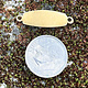 MSBR21224 = BRASS SHAPE - OVAL with 2 RINGS 1-3/8x7/16''  24ga (Pkg of 6)