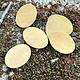 MSBR20824 = BRASS SHAPE - OVAL 18mm x 13mm  24ga (Pkg of 6)
