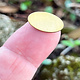 MSBR20824 = BRASS SHAPE - OVAL 18mm x 13mm  24ga (Pkg of 6)
