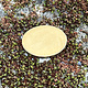 MSBR20824 = BRASS SHAPE - OVAL 18mm x 13mm  24ga (Pkg of 6)