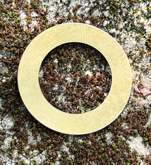 MSBR18324 = BRASS WASHER 24ga 1-3/8'' diameter (Pkg of 6)