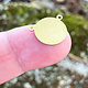 MSBR11824 = BRASS SHAPE - ROUND with 2 RINGS 15mm 24ga (Pkg of 6)