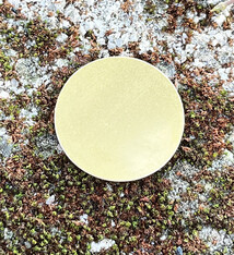 MSBR10624 = BRASS SHAPE - ROUND 1'' dia (24ga) (Pkg of 6)