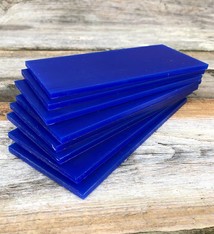 Du-Matt 21.02784 = DuMatt Blue Carving Wax Tablets Set of 8, 4.5mm
