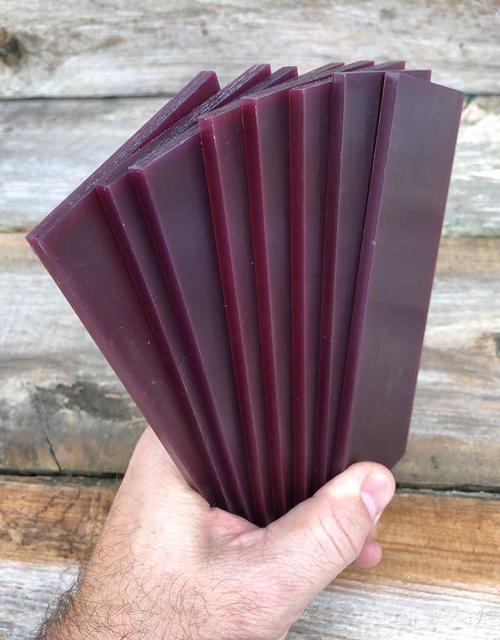 Du-Matt 21.02785 = DuMatt Purple Carving Wax Tablets Set of 8, 4.5mm