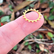 MSBR56124 = BRASS SHAPE - GEAR OPEN  3/4''  24ga (Pkg of 6)