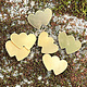 MSBR70724 = Brass Shape - Double Heart 14 x 19.5mm (Pkg of 6)