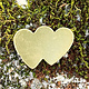 MSBR70724 = Brass Shape - Double Heart 14 x 19.5mm (Pkg of 6)