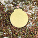 MSBR72124 = Brass Shape - Circle with Ornament and Ring 17 x 19mm (Pkg of 6)