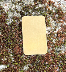 MSBR72624 = Brass Shape - Rectangle 14 x 23mm (Pkg of 6)