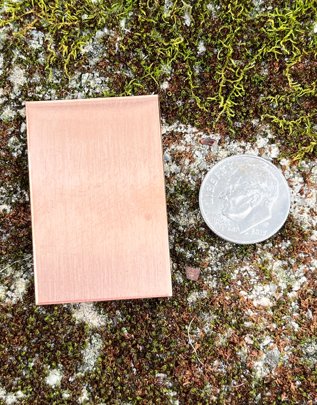 MSC36318 = Copper Shape Rectangle 1'' x 1-1/2'' 18ga (Pkg of 8)