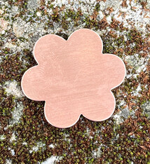 MSC40724 = COPPER SHAPE - FLOWER 24ga 1-3/8''  (Pkg of 6)