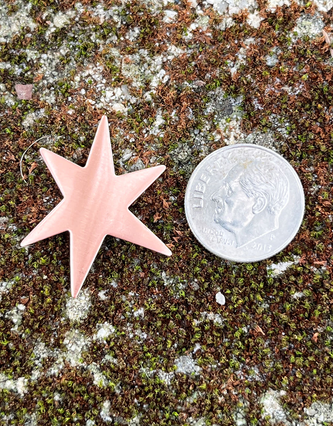 MSC53124 = COPPER SHAPE - STAR 24ga 1-1/8'' (Pkg of 6)