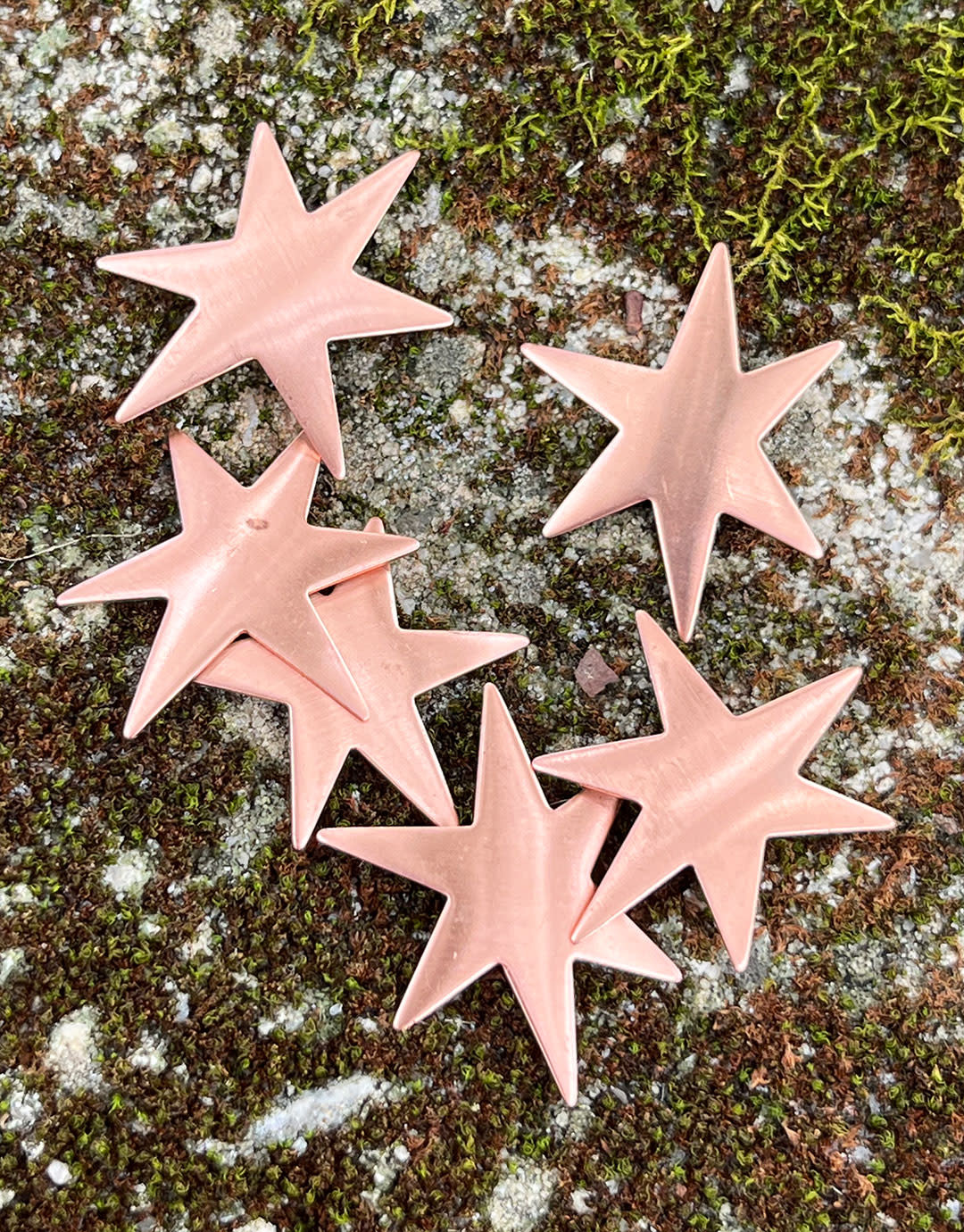 MSC53124 = COPPER SHAPE - STAR 24ga 1-1/8'' (Pkg of 6)