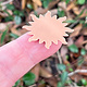 MSC58024 = COPPER SHAPE - SUNBURST 24ga 1-1/4''  (Pkg of 6)