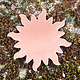 MSC58024 = COPPER SHAPE - SUNBURST 24ga 1-1/4''  (Pkg of 6)