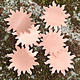 MSC58024 = COPPER SHAPE - SUNBURST 24ga 1-1/4''  (Pkg of 6)