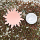MSC58024 = COPPER SHAPE - SUNBURST 24ga 1-1/4''  (Pkg of 6)