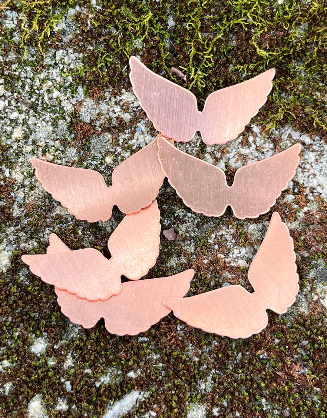 MSC59324 = COPPER SHAPE - ANGEL WINGS  24ga (Pkg of 6)