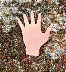 MSC59424 = COPPER SHAPE - HAND 3/4'' x 7/8''  24ga (Pkg of 6)