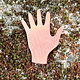MSC59424 = COPPER SHAPE - HAND 3/4'' x 7/8''  24ga (Pkg of 6)