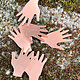 MSC59424 = COPPER SHAPE - HAND 3/4'' x 7/8''  24ga (Pkg of 6)