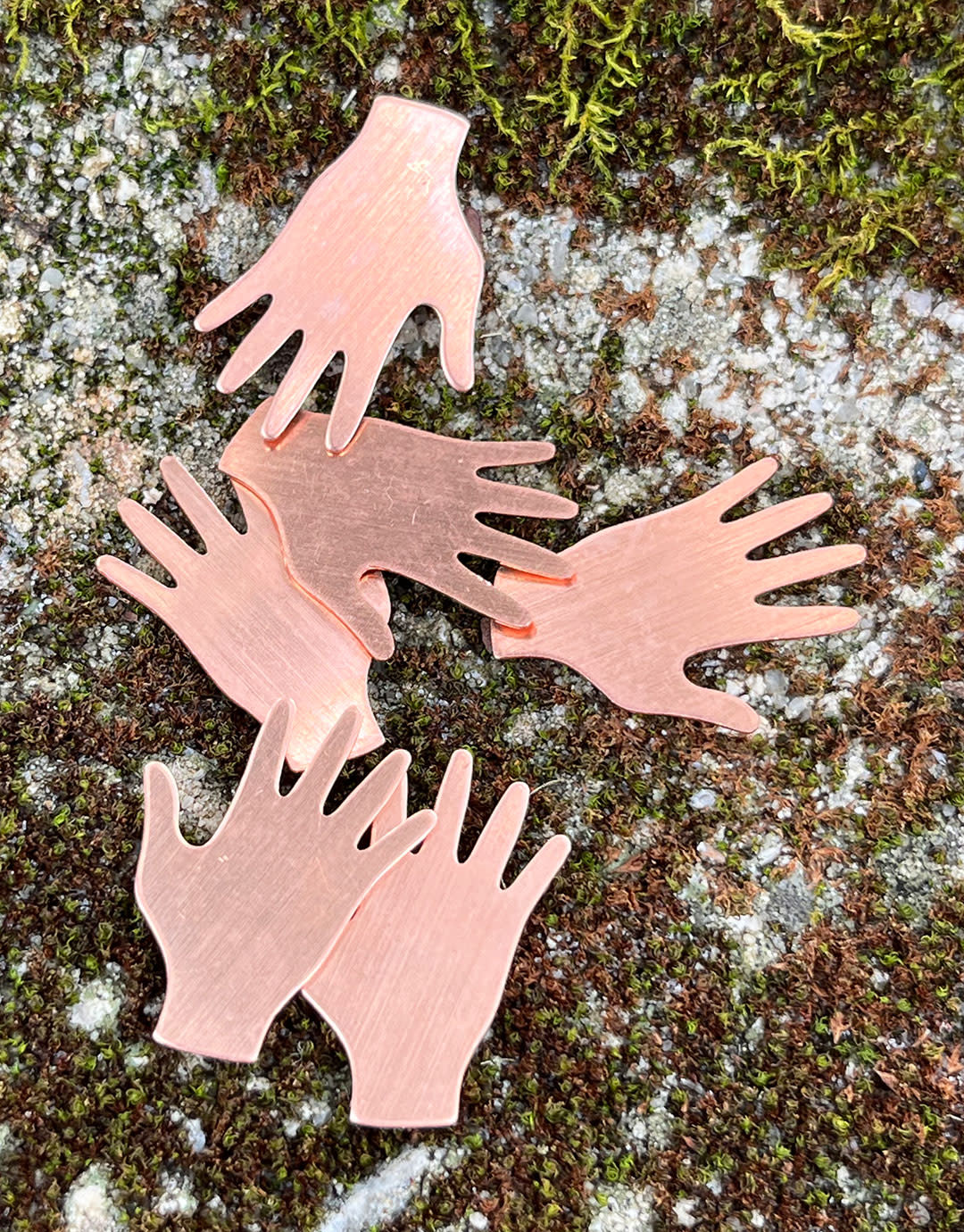 MSC59424 = COPPER SHAPE - HAND 3/4'' x 7/8''  24ga (Pkg of 6)