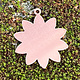 MSC40924 = COPPER SHAPE - FLOWER with RING 24ga 1''  (Pkg of 6)
