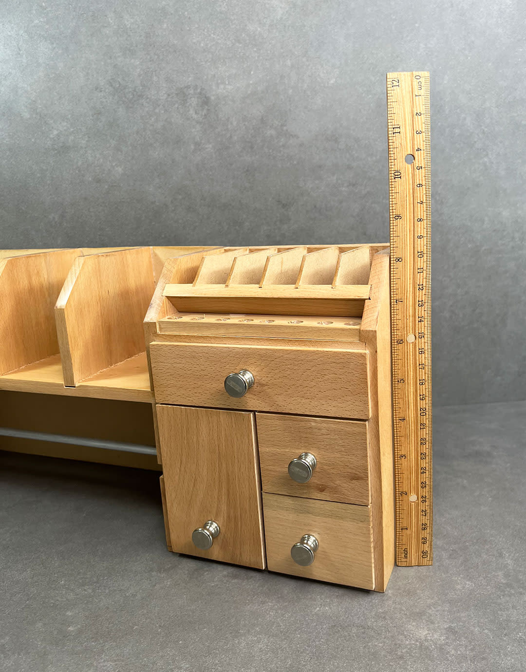 BN2075 = Wooden Tabletop Workbench Organizer