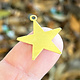 MSBR53024 = BRASS SHAPE - STAR with RING  7/8'' 24ga (Pkg of 6)