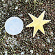 MSBR53124 = BRASS SHAPE - STAR 1-1/8''   24ga (Pkg of 6)