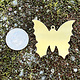 MSBR54124 = BRASS SHAPE - BUTTERFLY 1-3/8 x 1-5/16''  24ga (Pkg of 6)