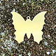 MSBR54124 = BRASS SHAPE - BUTTERFLY 1-3/8 x 1-5/16''  24ga (Pkg of 6)