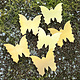 MSBR54124 = BRASS SHAPE - BUTTERFLY 1-3/8 x 1-5/16''  24ga (Pkg of 6)