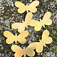 MSBR54424 = BRASS SHAPE - BUTTERFLY 1-5/16 x 11/16''  24ga (Pkg of 6)