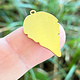 MSBR55124 = BRASS SHAPE - LEAF with RING 24ga (Pkg of 6)