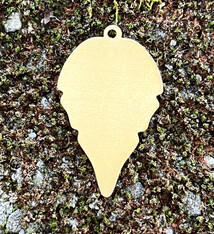 MSBR55124 = BRASS SHAPE - LEAF with RING 24ga (Pkg of 6)