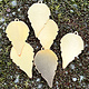 MSBR55124 = BRASS SHAPE - LEAF with RING 24ga (Pkg of 6)