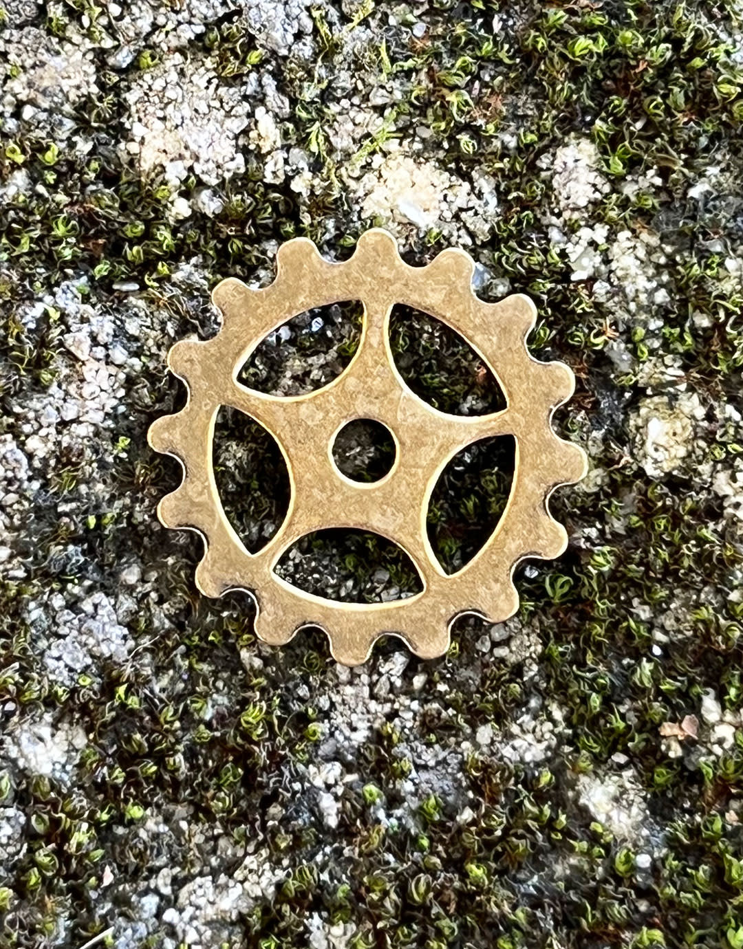 MSBR56324 = Trinity Brass Open Spoke Gear 16mm Antique Gold Color (Pkg of 6)